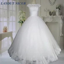Elegant Brautkleider 2016 Elegant Lace Scoop Neck Wedding Dresses Bridal Gown Women Marriage Vestido de noivas