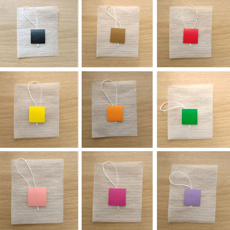 

1000pcs/lot New Various Colors Corn Fiber Tea Bags Pyramid Shape Heat Sealing Filter Teabags PLA Biodegraded Tea Filters 5.8*7cm