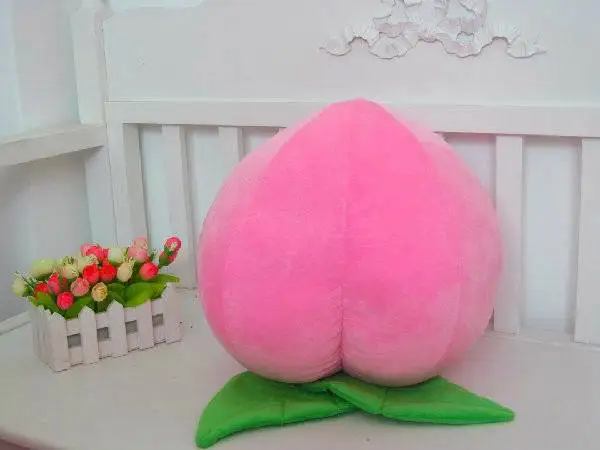 

stuffed plush 35cm pink peach plush toy cute doll gift w2640