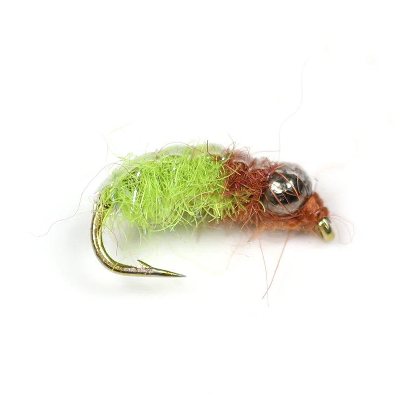 

6PCS #12 Trout Fishing Flies Psycho Rycho Czech nymph Fly Nymphs Tungsten beads fishing lures