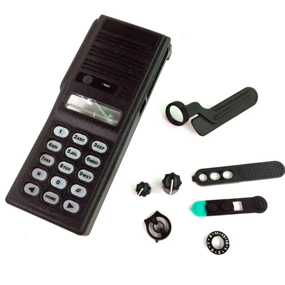 Front Cover Shell+Keypad Board+Dust Cover+Knob For Motorola For MTS 2000 Car Radio New (1)