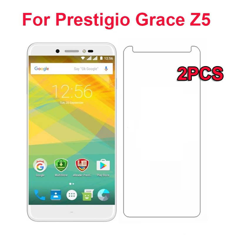 

2pc Grace Z5 Tempered Glass Screen Protector Luxury Explosion Protective Film For Prestigio Grace Z5 PSP5530 DUO 5.3" Smartphone