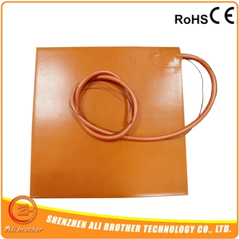 

500mmx500mm 230V Heating Pad Heating Bed With 3M Adhesive And 100K Thermistor