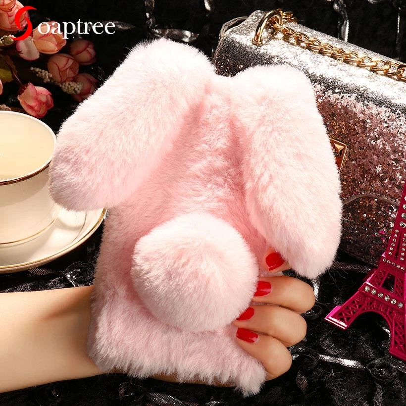 

Rabbit Fur Phone Cases For Xiaomi Redmi Note 6 6A 5 5A 4X 4A 4 3X 3S 3 2 Pro Prime Plus S2 Y2 Mi Mix 2 2S Pocophone F1 Case Bag