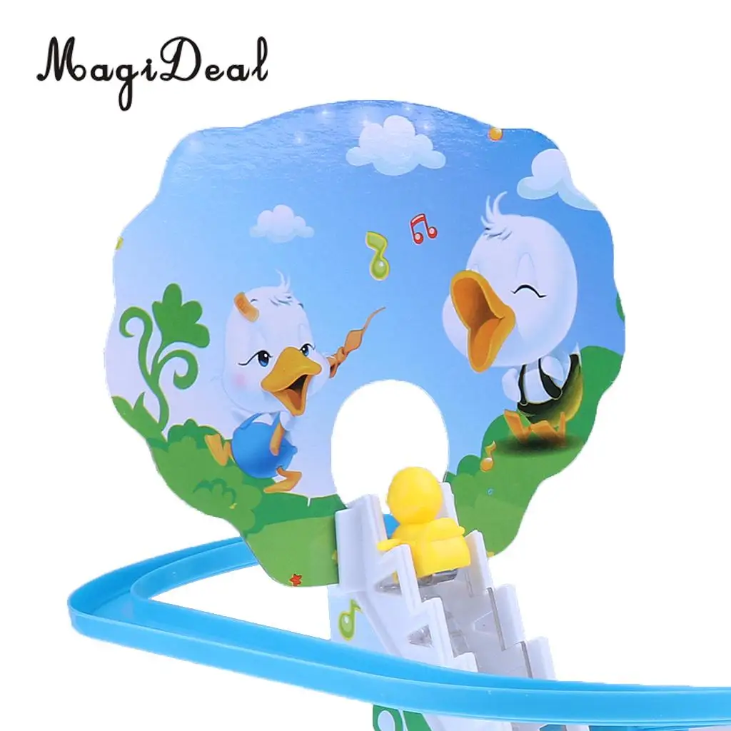 Playful Educational Penguin Slide Race Set Improved Version Playset with Flashing Lights Music Electric Climb Stairs Track Toys
