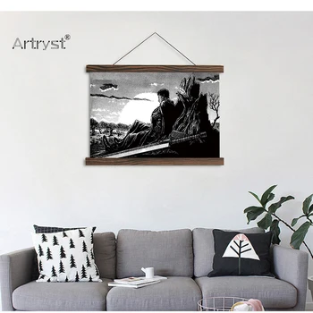 

Artryst hanging canvas painting black and white monochrome photography album cover picture for living room decoration SCP (99)