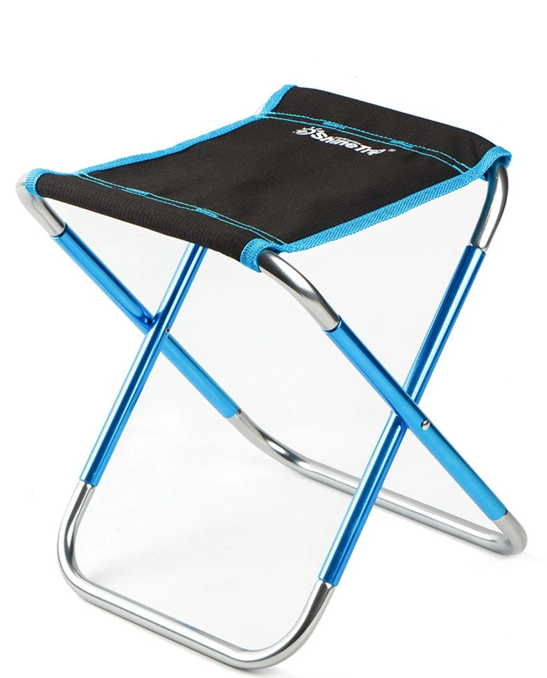 Алюминий сплав складной пляжный стул открытый инструмент Пикник поездки стул для кемпинга рыбалки легкий портативный удобный - Цвет: Черный