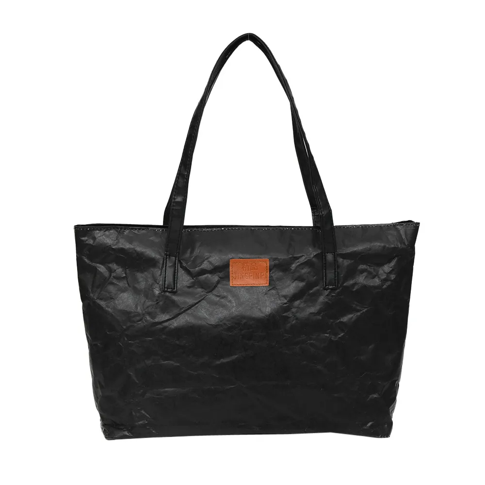 

Vintage Women Shoulder Bag Messenger Crossbody Bag Pure Color Water Repellent Travel Handbag patent leather handbag women