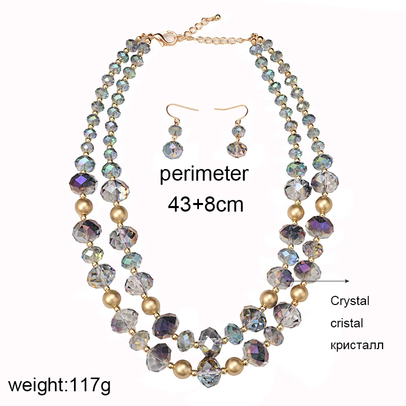 UDDEIN African beads jewelry set Layer Crystal Necklace & Pendant Vintage Statement Chokers Nigerian Wedding Indian Jewelry Sets - Image 6