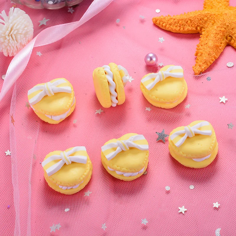 10 шт. в форме сердца Macaron Slime поставляет добавки Аксессуары Украшение корпуса телефона для слизи наполнитель миниатюрный симулятор еды