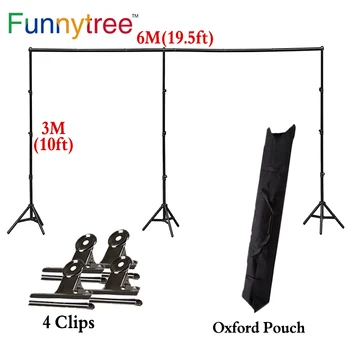 

Funnytree 3X6M big size holder adjustable photography accessories background support backdrop stand for photo studio