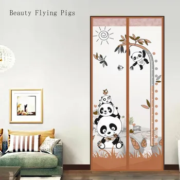

Summer magnetic soft screen door encryption mute anti-mosquito stripe curtain free from magnetic strip screen sand door velcro