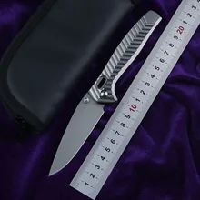 LEMIFSHE Ограниченная серия 781 D2 стальной складной нож с алюминиевой ручкой, походный карманный нож для выживания, охотничьи кухонные ножи, инструмент для повседневного использования