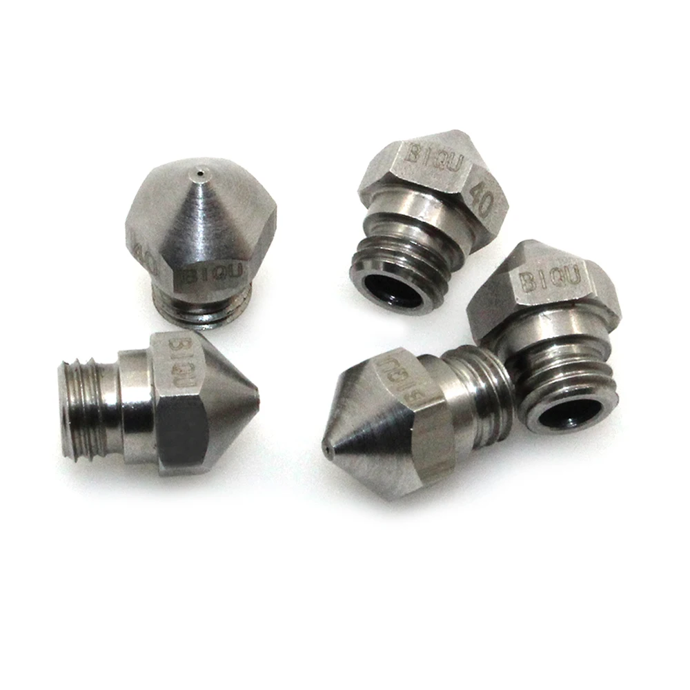 

1PCS New arrival 3d printer M7 stainless steel MK10 Nozzle 0.2/0.3/0.4/0.5/0.6/0.8mm For 3d Printer