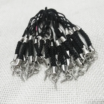 

Lariat Lanyard cell mobole strap Rope keychains key rings clay Clasp Eyelets Drilled Screw on Eye head Pins needles jump ring