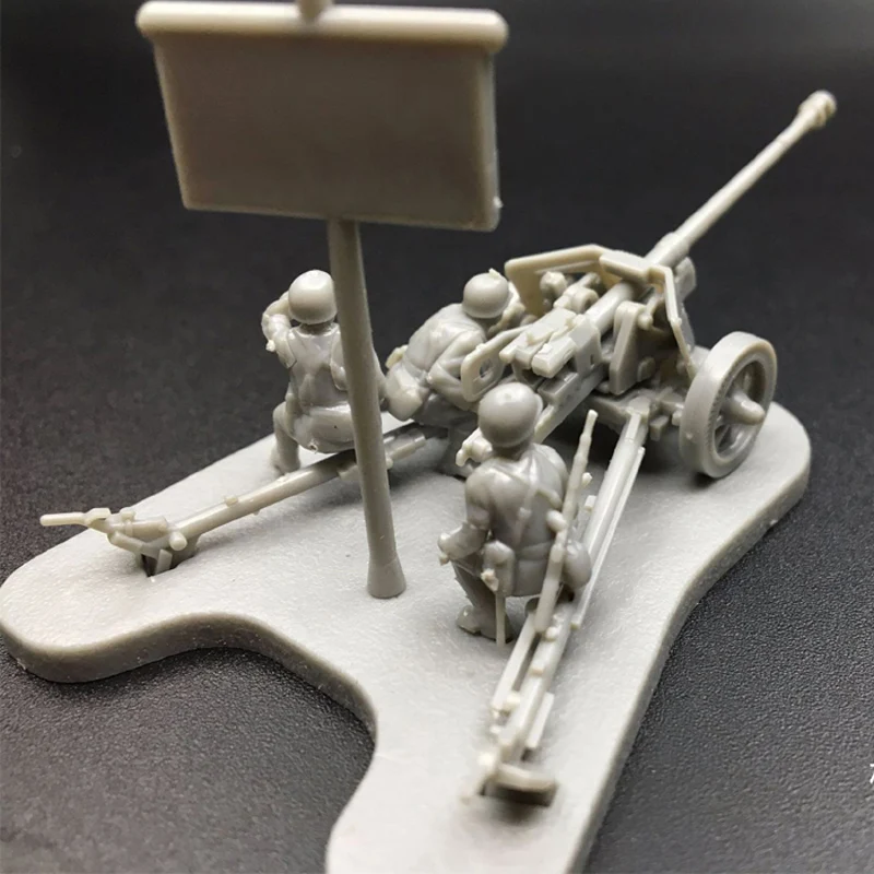 

New 1:72PAk40 Antitank Gun Stereoscopic Assembly Model Military Cannon Model Scene Plastic Assembly Vehicle Jsuny Toy