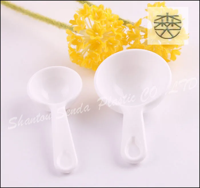 100PCS/LOT FREE SHIPPING 3g hdpe Recycling Spoon,Food Grade hard