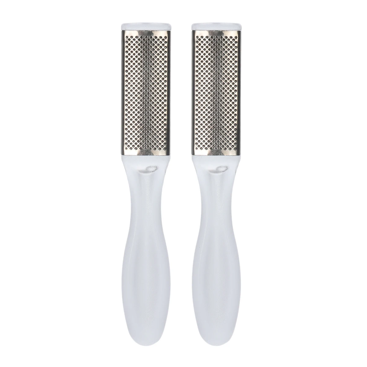 2pcs Stainless Steel Foot Pedicure Rasp File Callus Remover Dead Skin