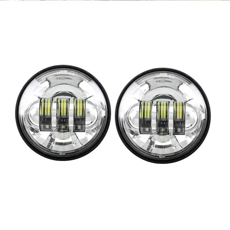 4.5 Inch LED Passing Lights 4-12 Driving Fog lights Auxiliary Spot Lights For Electra Glide Road King Ultra Classic 未标题-5
