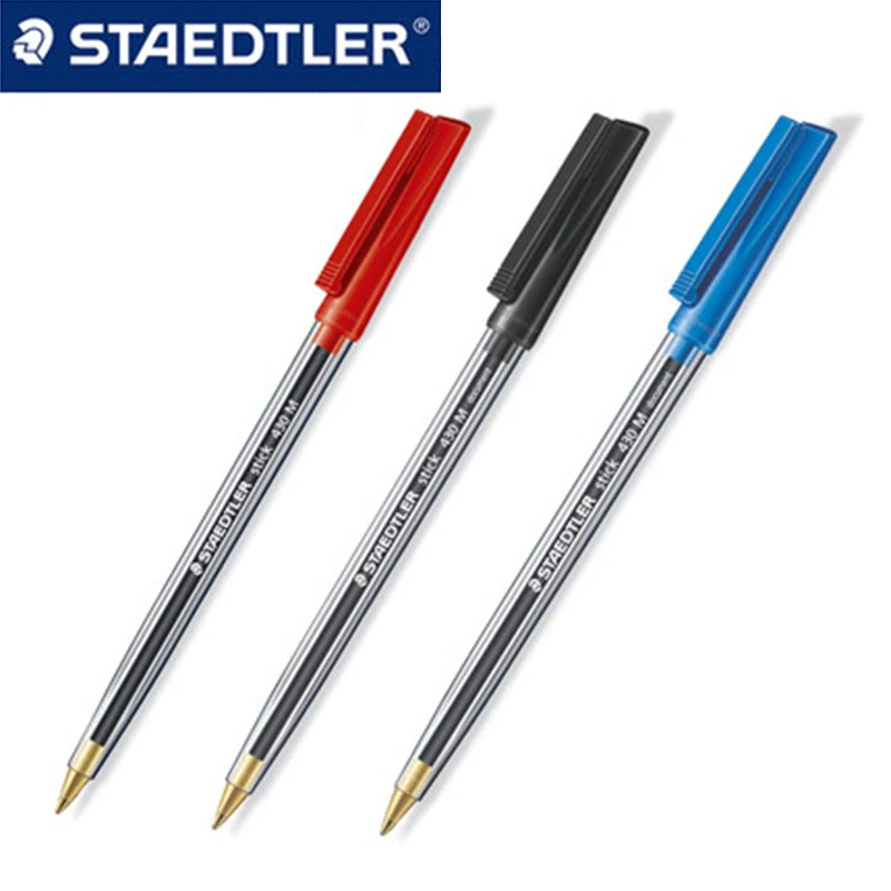 10 шт. STAEDTLER stick430M Цветные Шариковые ручки для рисования ручка для письма Канцтовары Школьные офисные принадлежности 0,5 мм шариковая ручка