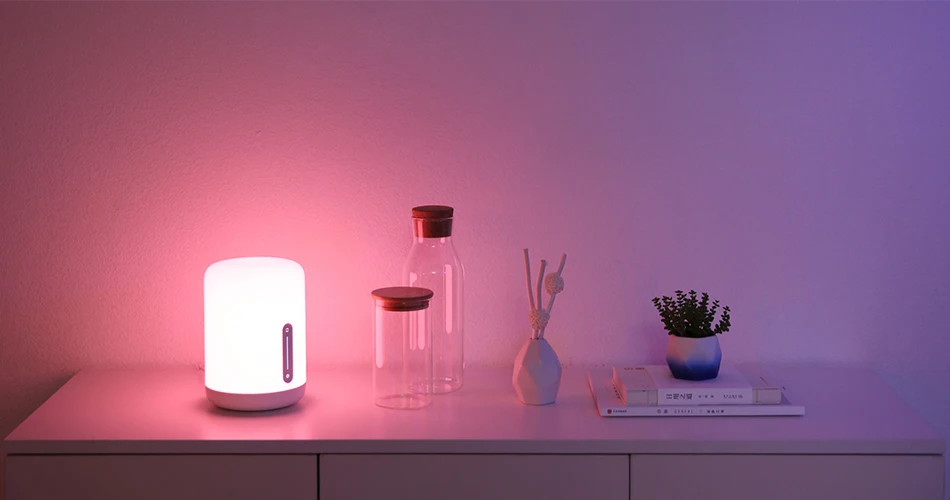 Oiginal Xiaomi Mijia прикроватная лампа 2 Smart Light Голосовое управление сенсорный выключатель умное приложение Регулировка цвета для Apple Homekit Siri