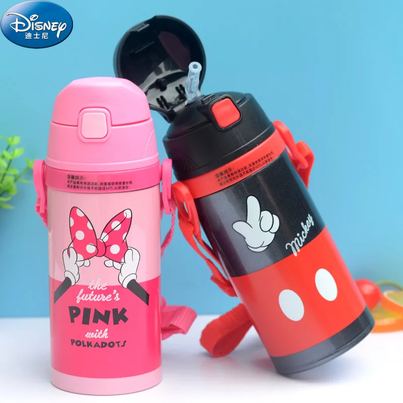 

Disney 2018 new fashion insulation Cup children sucker cup kindergarten lovely cartoon dual-use 304 stainless steel safety cup