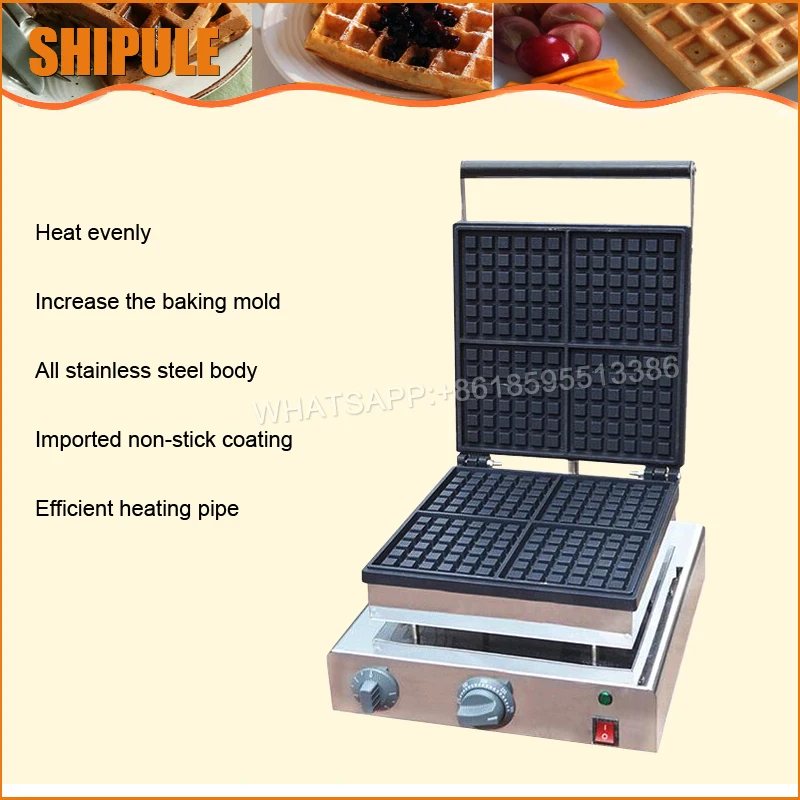 Commercial waffle making machine; ice cream waffle cone maker waffel