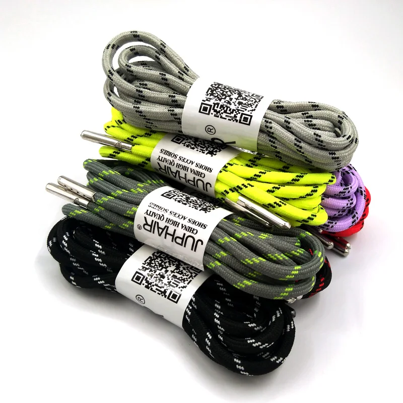 1 Pair Outdoor Sport Casual Round Shoelaces Sneaker Shoes Laces Boots Athletic  String Unisex Rope Athletic Metal Head Shoelaces