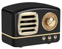 Unique Retro Radio Mini Bluetooth Speaker Vintage nostalgic Heavy Bass 3D Stereo Surround HiFi Speakers support TF USB FM AUX