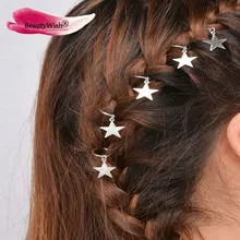 5 шт. серебристые металлические кольца для волос коса дреды бисера клипсы для волос Dread подвеска в виде трубочки Dreadlock аксессуары для волос расширение