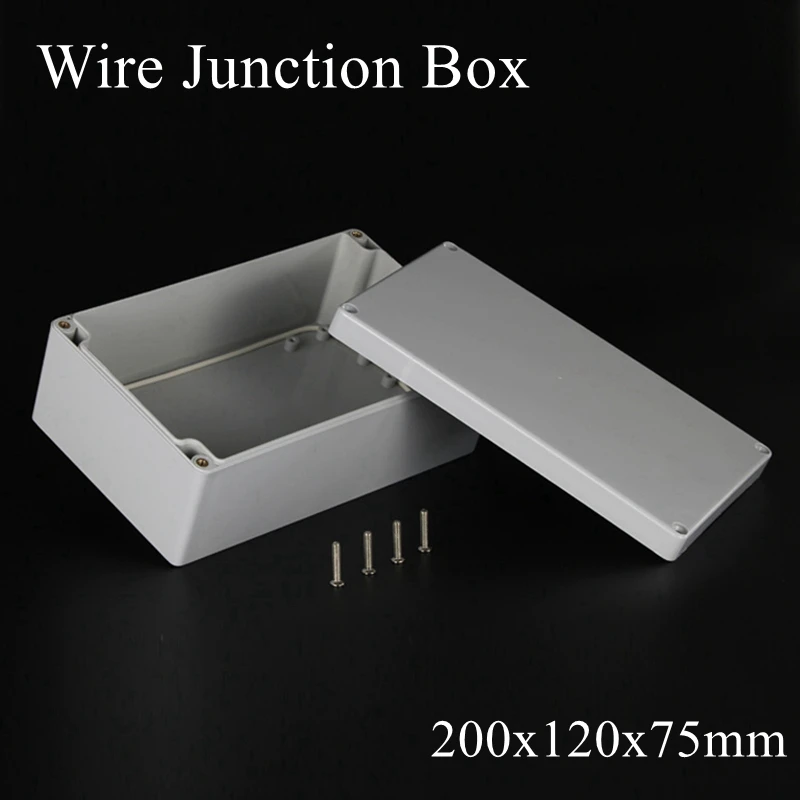 

IP65 200*120*75mm Common Type Plastic Box ABS Waterproof Enclosure Use As Electric Junciton Box F1 200x120x75mm