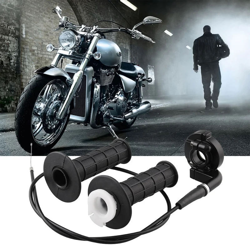 

For 50 150 250cc Bike ATV Quad Motorcycle 7/8" Handle Throttle Clamp Hand Grip with Twist Cable Motocross Racing Accessories