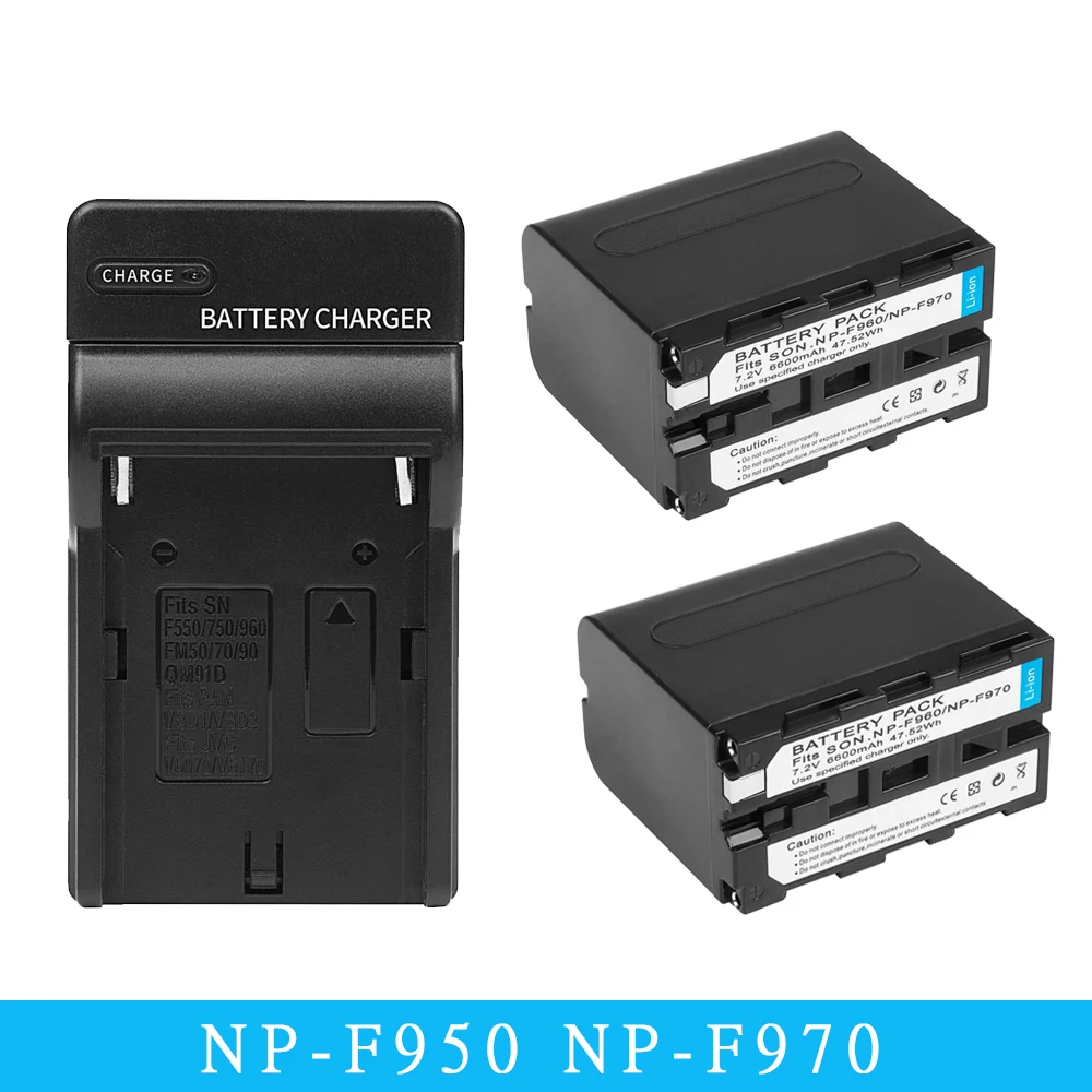 

NP-F960 NP-F970 NP F960 F970 F950 Battery For Sony PLM-100 CCD-TRV35 MVC-FD91 MC1500C L10