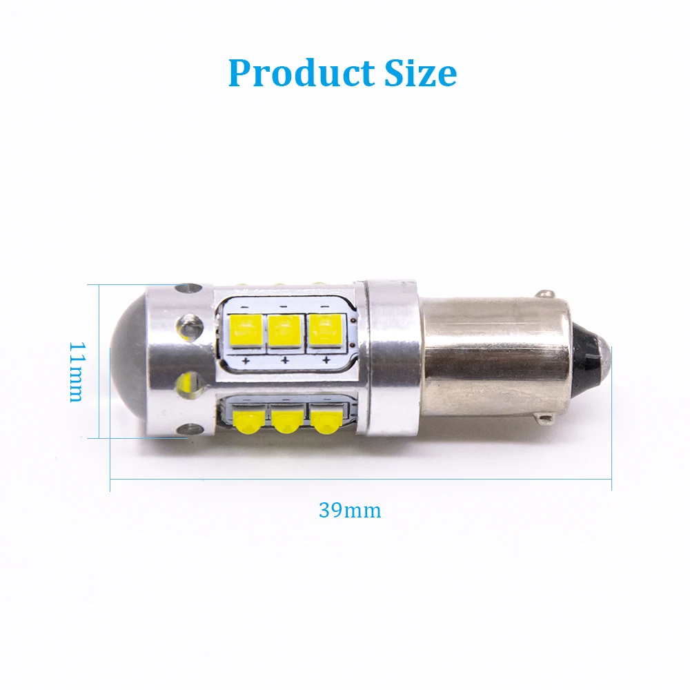 Светодиодные боковые поворотники BA9S BAX9S BYX9S canbus T4W H6W H21W 10 SMD без ошибок фонари