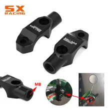 Универсальное зеркало для мотоцикла, блок, основание, вращающийся зажим для M8x1.25, ручная резьба, зеркала заднего вида KTM EXC SX XC yz WR CR KX