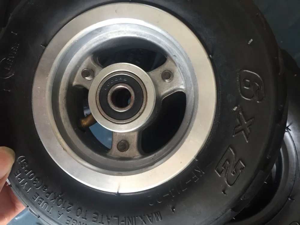 6X2 Inflation Tire Wheel Use 6" Tire Alloy Hub 160mm ...