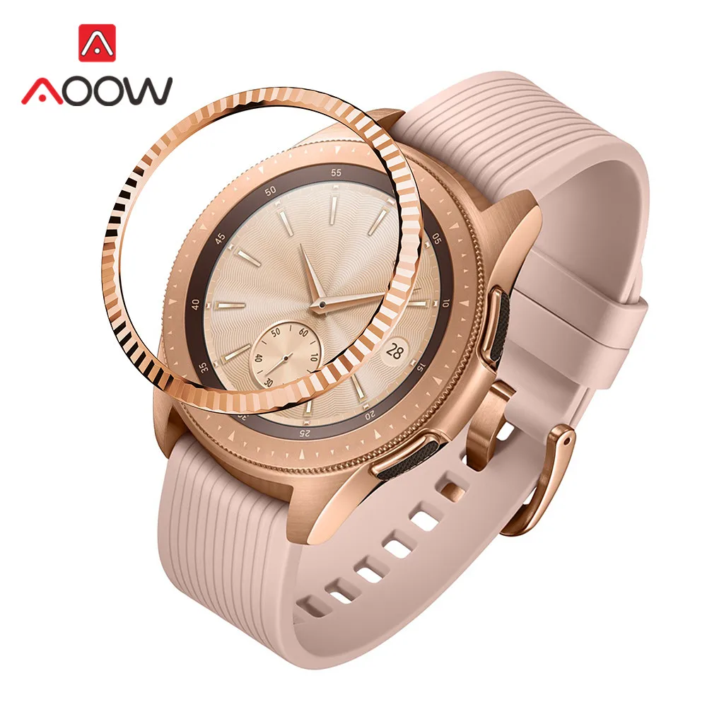 

Bezel Ring Styling for Samsung Galaxy Watch 42mm / Gear Sport Adhesive Cover Anti Scratch Stainless Steel Protection Accessories