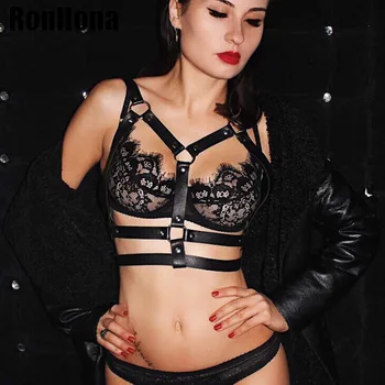 

Leather Harness Belt Bra Body Bondage Punk Goth Body Straps Harness For Women Slim Body Waist Garter Belt Suspender Lingerie Hot