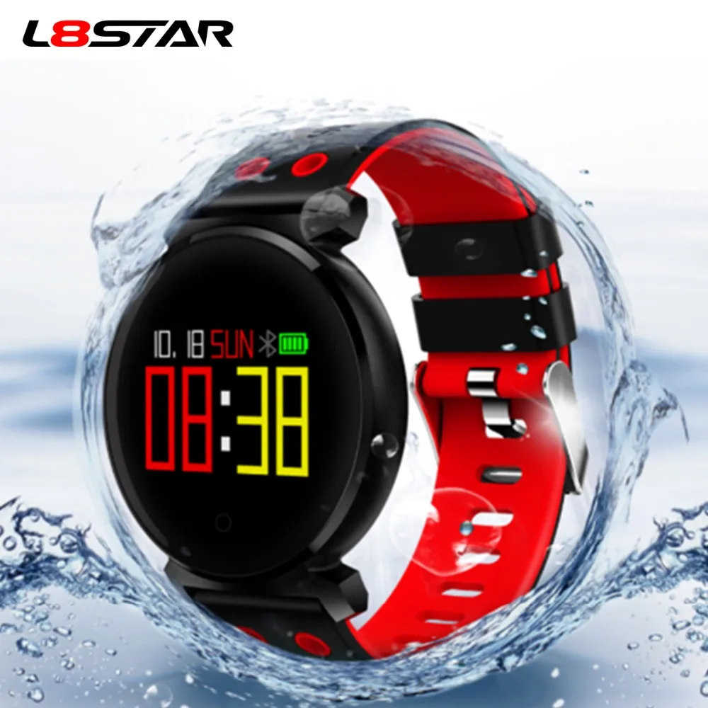 

L8STAR K2 Bluetooth Smart Watch IP68 Waterproof Colorful OLED Smartwatch Blood Pressure Heart Rate Monitor Band For iOS Android