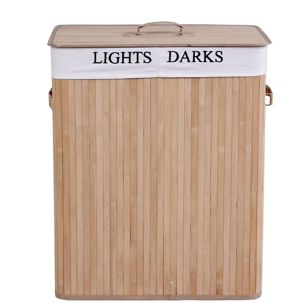 Folding Bamboo Laundry Hamper Laundry Basket Clothes Hamper With Lid