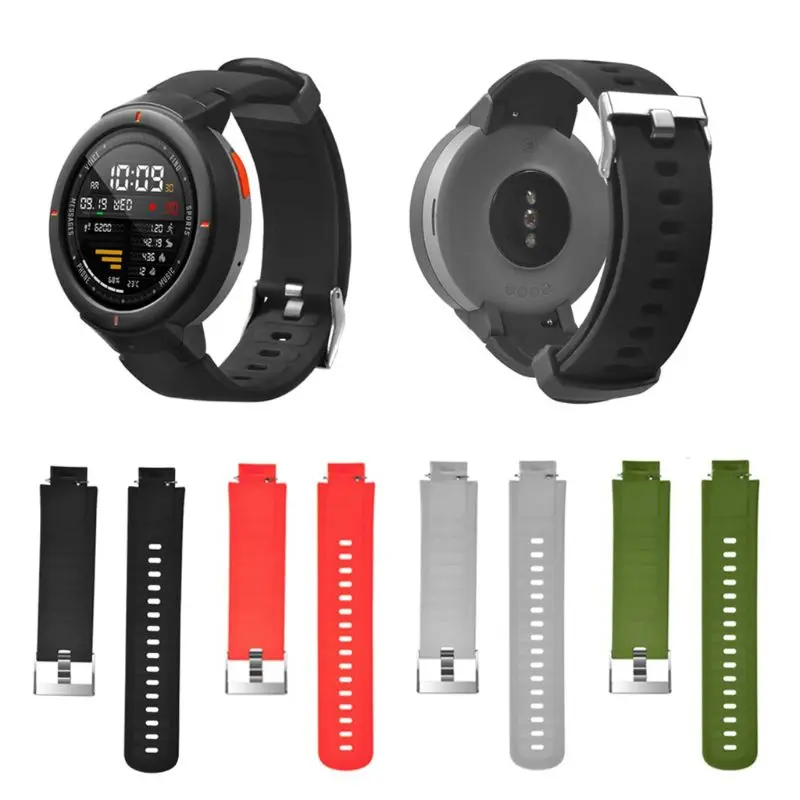 

Watchband Wrist Band Strap Bracelet Silicone Adjustable Replacement for Xiaomi Huami Amazfit Verge Watch