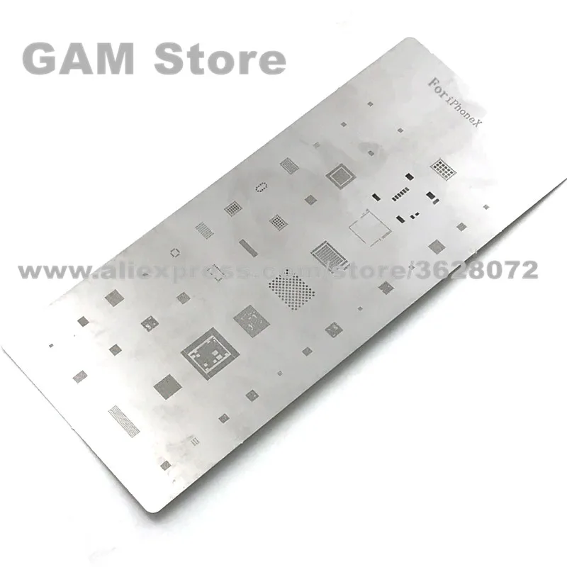 Для iPhone X BGA Stencil Wifi Nand Flash Baseband усилитель мощности аудио Touch IC Reballing Pin прямой нагрев
