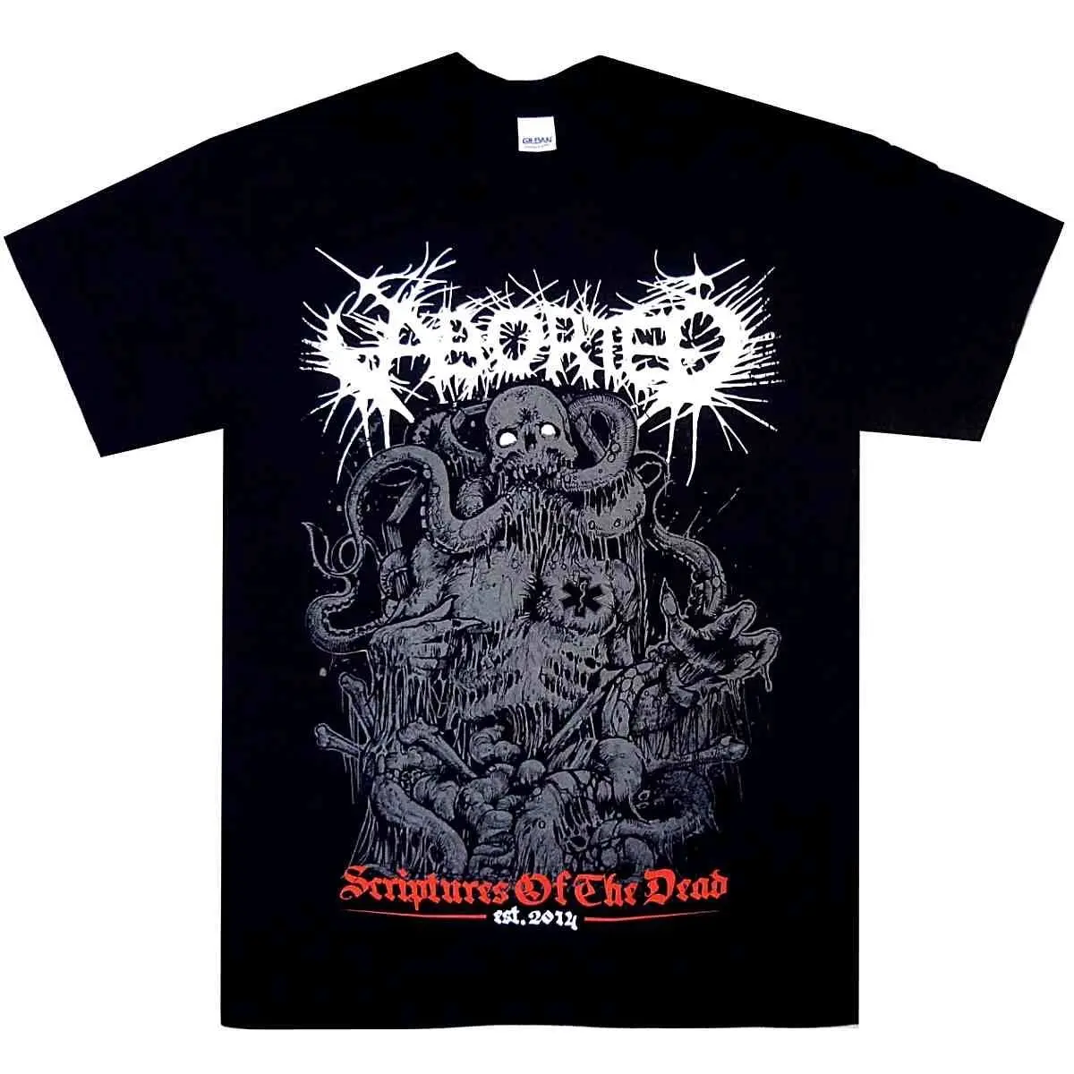 Aborted Scriptures Of The Dead Shirt S M L XL Official Metal T-Shirt Tshirt New High Quality Casual Printing Tee | Мужская одежда