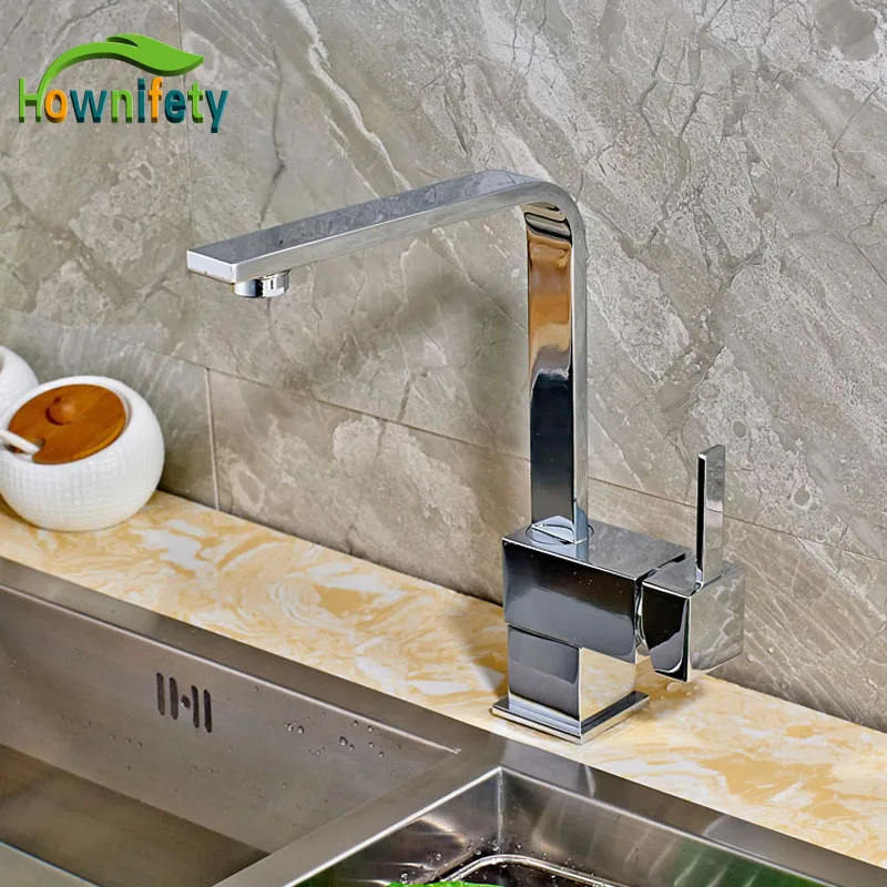 

High Quality Kitchen Sink Mixer Faucet with Single Handle Single Lever Chrome Polished