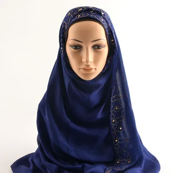 

Paillette soft scarf solid color,muslim hijab with rhinestones,Plain polyester scarf,head wrap,shawls and scarves,shawls wraps