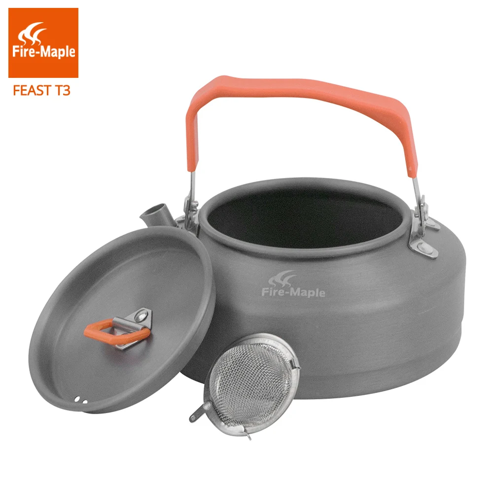Fire Maple Чайник походный чайник кофе с термостойкой ручкой и ситечко для чая из алюминиевого сплава 0.8L FMC-T3 - изображение