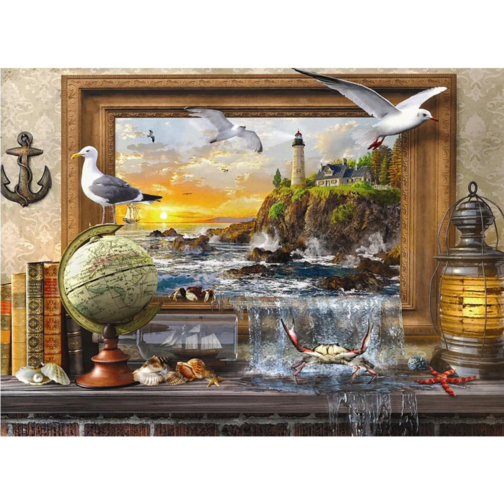 

5D Diamond Mosaic DIY Diamond Painting Cross Stitch Full Square Diamond Embroidery pigeon Elephant zebra Decor Paintings FZ783
