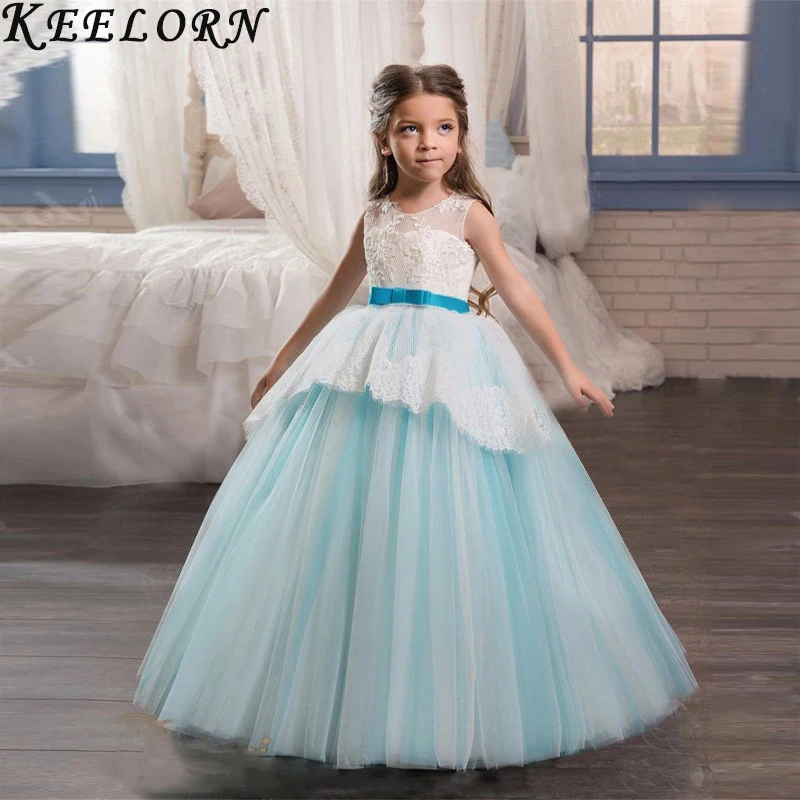 

Girls Dress 2018 Summer SleevelessLace European Style Wedding Dress Ball Gown Party Princess Dress Kids Dresses for Girls