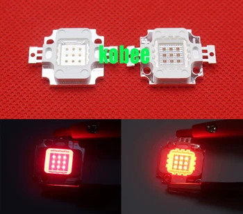 

10pcs 10W 660nm 620nm LED Plant Light Chip, 3 series 3 parallel 1000mA DC6-7V Light Source For Plant Grow Faster and Batter