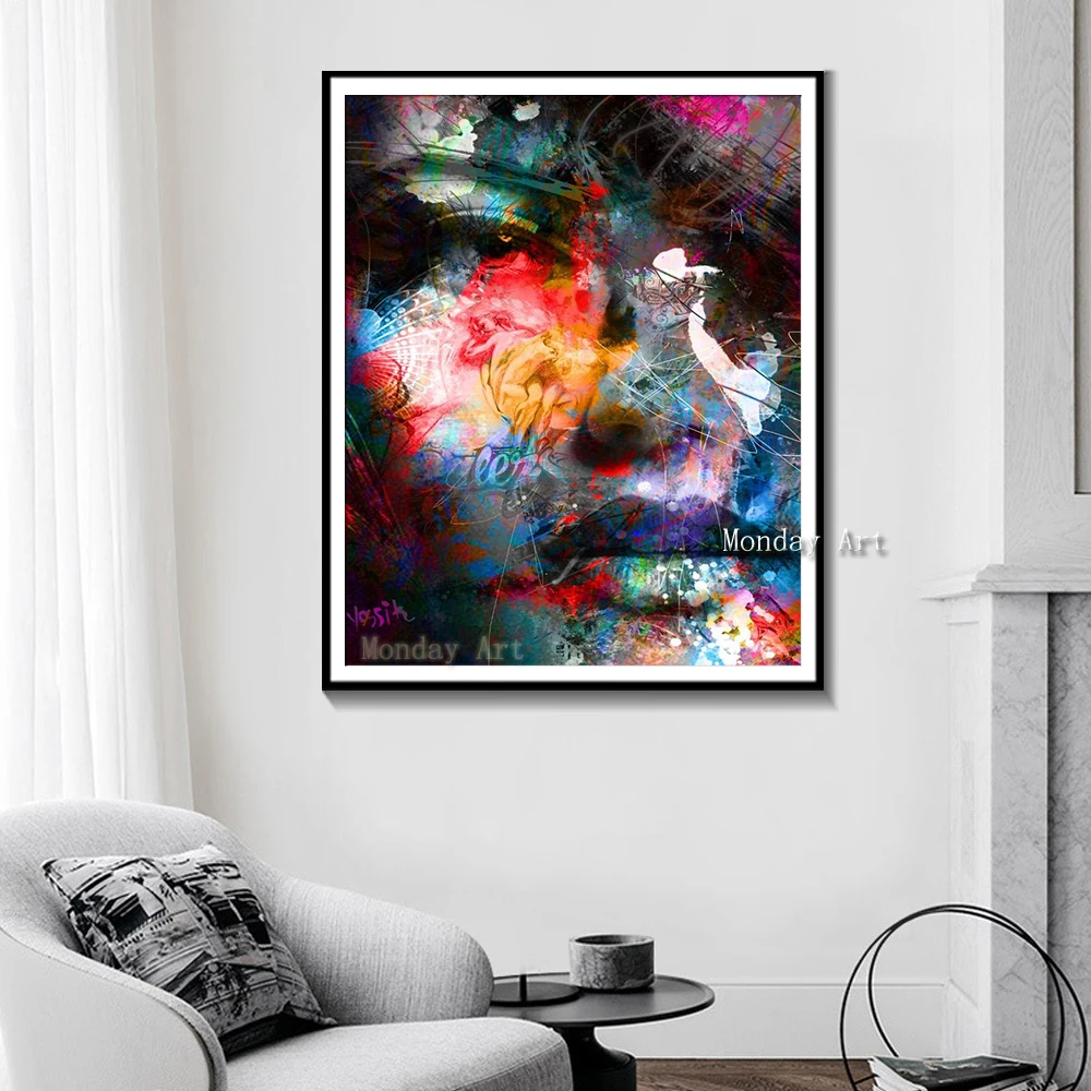 Nordic-Colorful-Portrait-Canvas-Painting-Living-Room-Abstract-Watercolor-Wall-Art-Posters-And-Prints-Home-Decoration